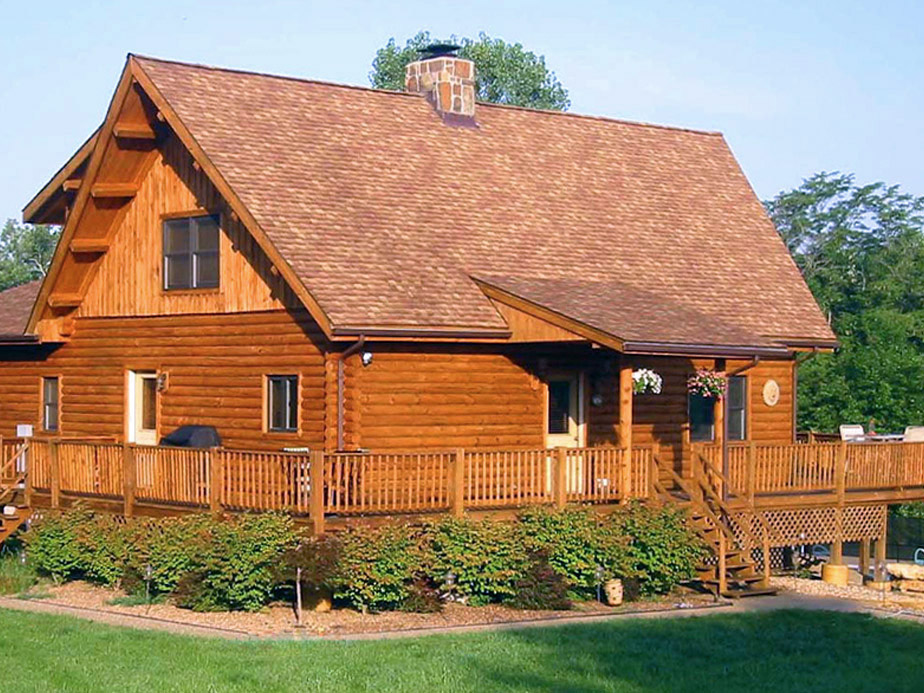 Log home and wood siding stain company in Gardner Kansas