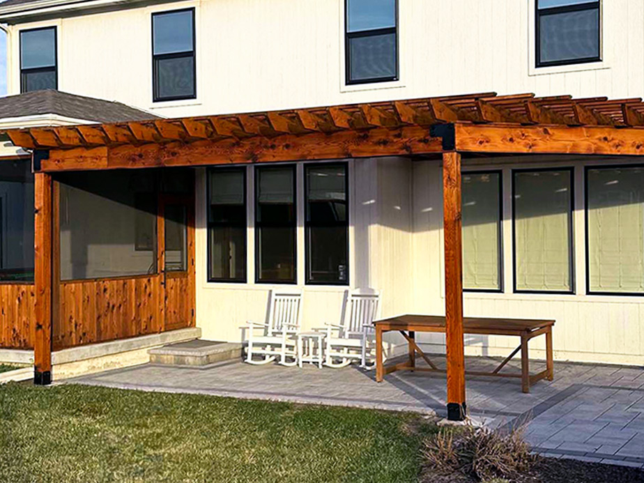 Outdoor wood structure staining company Gardner Kansas